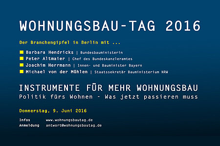 Einladung Fachforum Wohnungsbau 2016