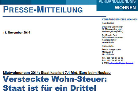 "Versteckte Wohn-Steuer"