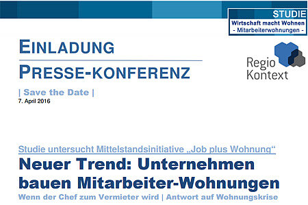 Einladung zur Pressekonferenz am 2.5.2016
